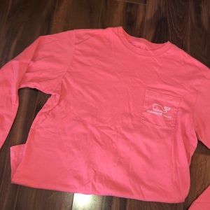 Pink Vineyard Vines Long Sleeve T-Shirt